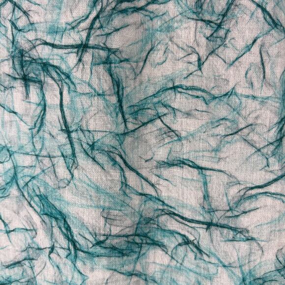 Robert Graham Linen Blend Shirt Mens XL Blue Flip Cuff Abstract Vibrant SS - Picture 15 of 16